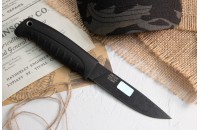 Нож Финский Сталь Х12МФ Черный 