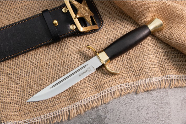 Нож Легенда AUS-8 граб латунь 