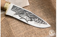 Нож Акула-2 орех 