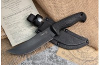 Нож Рыбак-2 AUS-8 эластрон стоунвош черный 
