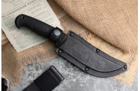 Нож Рыбак-2 AUS-8 эластрон стоунвош черный 