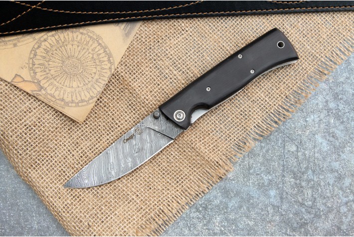 Нож НСК Стерх дамасск граб 