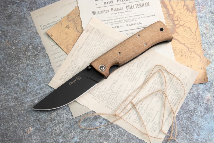 Нож складной НСК Стерх - сталь ШХ15 черный/орех 