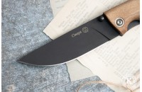 Нож складной НСК Стерх - сталь ШХ15 черный/орех 
