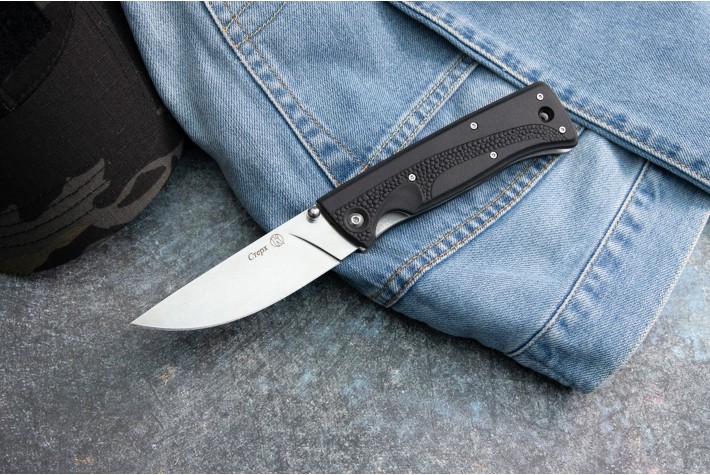 Нож складной Стерх эластрон 