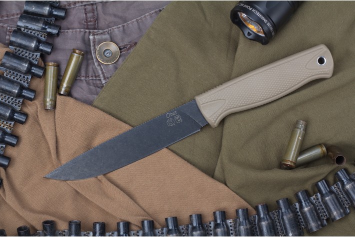 Нож Otus (Отус) Blackwash песочный 