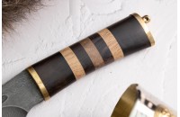 Нож Снегирь дамасск наборная рукоять 