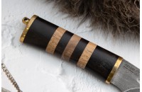 Нож Снегирь дамасск наборная рукоять 