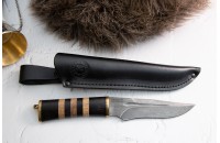 Нож Снегирь дамасск наборная рукоять 