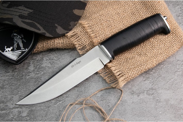 Нож Ш-5 AUS-8 кожа 