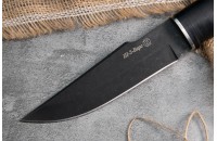 Нож Ш-5 Барс AUS-8 стоунвош черный кожа 