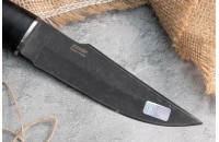 Нож Ш-5 Барс AUS-8 стоунвош черный кожа 