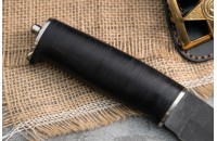 Нож Ш-5 Барс AUS-8 стоунвош черный кожа 