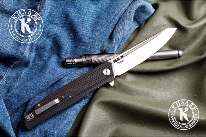 Нож складной Rapid Рапид D2 G10 плашки черные 