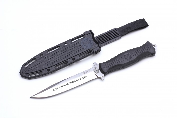 Нож НР-18 с символикой Пограничной службы AUS-8 эластрон модель №1 