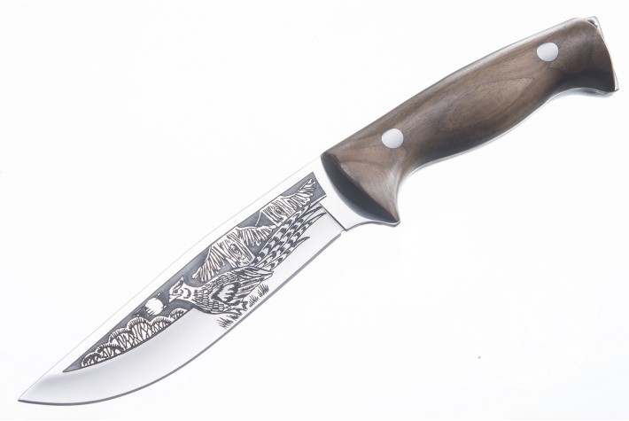 Нож Фазан AUS-8 художественно-оформленный дерево 