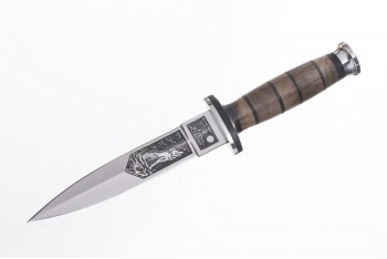 Нож КО-1 AUS-8 художественно-оформленный наборная рукоять
