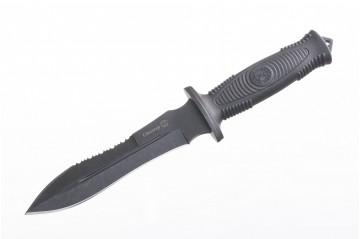 Нож Сталкер рукоять эластрон чёрный
