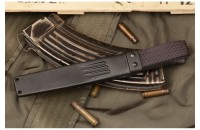 Нож Руз D2 стоунвош черный эластрон 