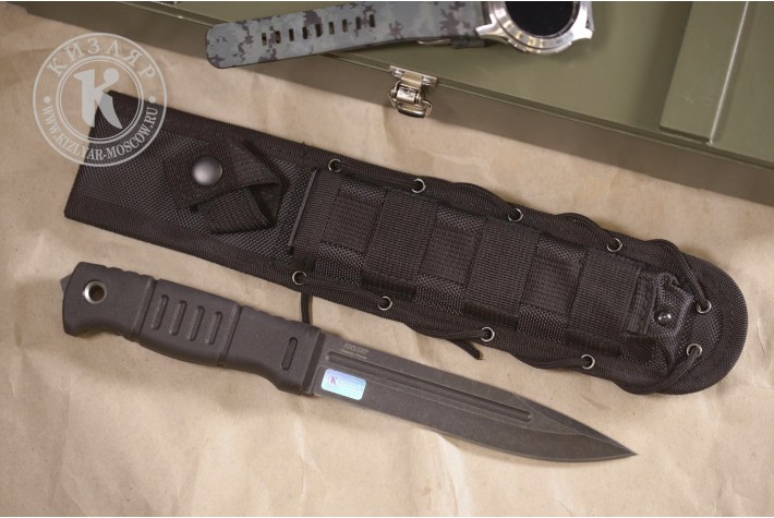 Нож Витязь MOLLE черный 