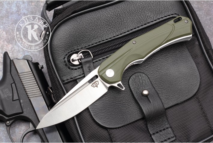 Нож складной А 01 D2 G10 зеленый 
