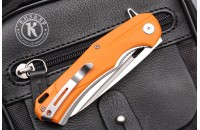 Нож складной А 01 D2 G10 оранжевый 