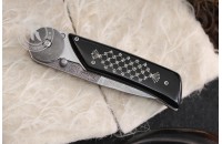 Лимитированный Нож НСК Байкер-1 дамасск унцукульская насечка 