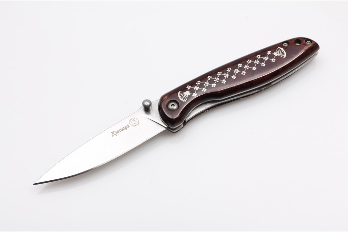 Нож НСК Куница AUS-8 унцукульская насечка 