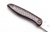 Нож НСК Куница AUS-8 унцукульская насечка 