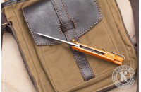 Нож складной Нус D2 G10 оранжевый 