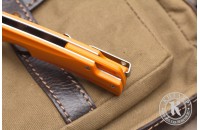 Нож складной Нус D2 G10 оранжевый 