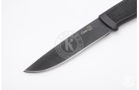 Нож Сова AUS-8 стоунвош черный эластрон 
