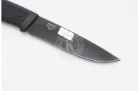 Нож Сова AUS-8 стоунвош черный эластрон 