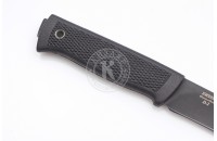 Нож Сова AUS-8 стоунвош черный эластрон 