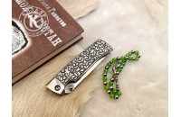 Нож складной Стерх х12мф плашки серебро 