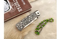 Нож складной Стерх х12мф плашки серебро 