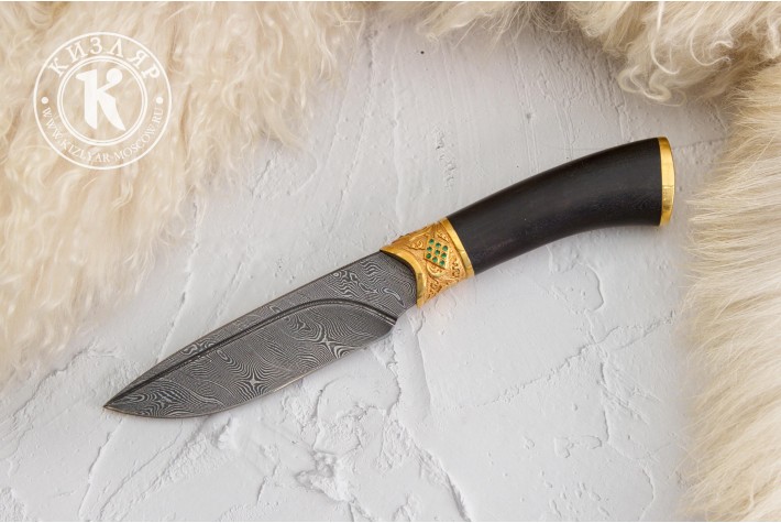 Нож Сулак дамасск художественное литье 