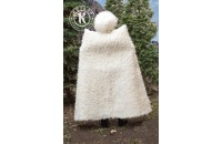 Бурка белая украшенная орнаментом 