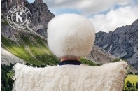 Папаха кавказская козья белая 