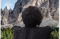 Папаха кавказская козья черная 