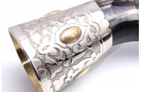 Рог тура - мельхиор 