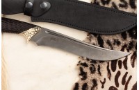 Нож Змея дамасск художественное литье 